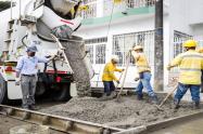Obras de pavimentación en Ibagué