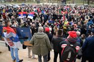 Manifestaciones en Serbia y Australia a favor de Novak Djokovic