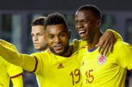 Selección Colombia; Miguel Borja y Andrés Colorado