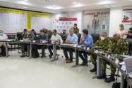 El presidente Iván Duque participó en Arauca de un Consejo de Seguridad, junto al mindefensa, Diego Molano, el MinInterior, Daniel Palacios y la Cúpula Militar y de Policía