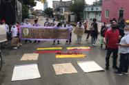 Protesta Colegio Jorge E Gaitan Ibague 