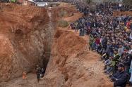 Zona del pozo en Marruecos donde cayó el niño Rayan