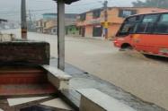 Desbordamiento de la quebrada La Tusa en La Gaviota
