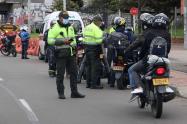 Reten policia / policia / moteros / motos / comparendos / casco