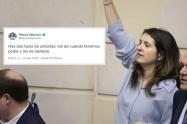 Paloma Valencia y su mordaz mensaje contra los mismos uribistas