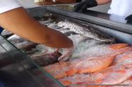 Venta de pescado en Ibagué