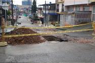 Mal estado de las vías en el Calarcá 