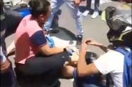 Accidente en moto