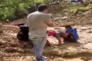 Hombre atrapado San Antanio 