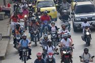 Motociclistas en Ibagué