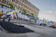 Obras de pavimentación