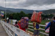 Migrantes en la zona de frontera 