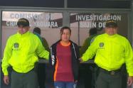Mujer detenida en Íquira