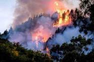 Incendio en zona de frontera de Venezuela