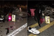 ¡Tragedia! Dos personas muertas tras choque de motos en Ibagué
