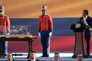 Espada de Bolívar y Gustavo Petro