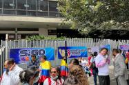 Protesta de Odontólogos en Bogotá.