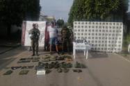 Capturado a responder por el uso armas traumáticas y prendas del Ejercito