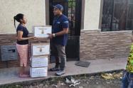 Entrega de ayudas humanitarias por Gestión del Riesgo