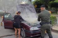Familia de Purificación se salvó de morir calcinada en un vehículo