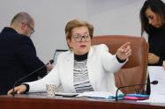 Ministra de trabajo, Gloria Rámirez.