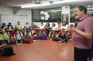 Pedagogo, Miguel de Zubiría con estudiantes de Ibagué