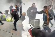 Policía agredido