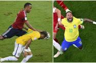 Lesiones de Neymar en los mundiales