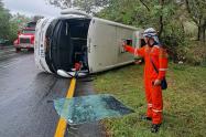 Un muerto y 7 heridos deja accidente de tecno Vans de Bolivariano en Chicoral