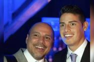 James Rodríguez y su padrastro Juan Carlos Restrepo