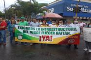 Marcha pacífica en la calle 37 con carrera Quinta de Ibagué