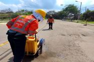 Rehabilitación de la vía principal de la Ciudadela Comfenalco