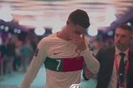 Cristiano Ronaldo llorando tras quedar eliminado con Portugal
