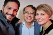 Gustavo Petro, Verónica Alcocer y Agmeth Escaff.