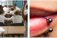 Uso de piercings y tatuajes en colegios