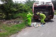 Basura en Coello