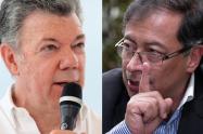Juan Manuel Santos y Gustavo Petro