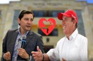 Andrés Hurtado, alcalde de Ibagué y Mauricio Jramillo Martínez, dirigente partido Liberal en el Tolima