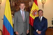 Rey Felipe VI de España y Gustavo Petro