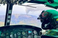 Las tripulaciones de la Fuerza Aérea continúan custodiando el Nevado del Ruiz