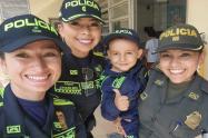¡Buena esa Metib! Le cumplieron el sueño a Emmanuel, niño de 5 años, de ser policía por un día