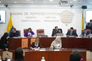 Sesión de la Comisión Séptima de la Cámara de Representantes.