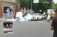 Con papas bombas y mensajes alusivos a las Farc, conmemoraron el día del estudiante caído en la UT