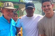 Álvaro Uribe y James Rodríguez