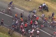 Caída en la etapa 14 del Tour de Francia 2023