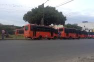 Paro de busetas en Ibagué