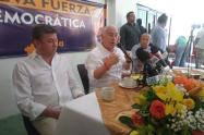 El expresidente Andrés Pastrana entrega avales de La Nueva Fuerza Democrática en el Huila.