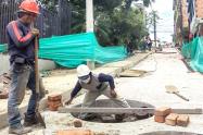 Obras en la vía