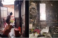 Incendio estructural barrio Arkalá