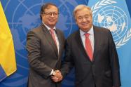 Gustavo Petro y António Guterres